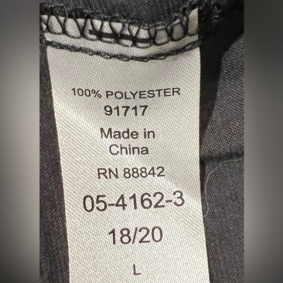 Ellos front black pleated sleeveless dress size large 18/20 - Picture 6 of 6